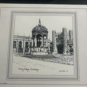 Perfect condition vintage Trinity College Illustration